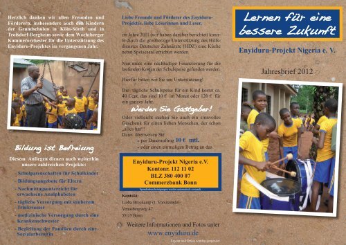 Enyiduru_2012 - Enyiduru Projekt Nigeria eV