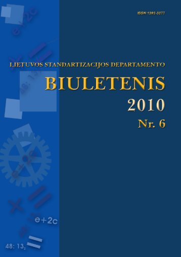 2010 Nr. 6 - Standartizacijos departamentas prie AM