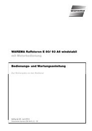 Raffstore E80/93 A6 windstabil mit Motorbedienung - Warema
