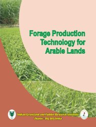 Forage Production Technology for Arable Lands - Indian Grassland ...