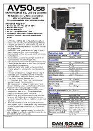 AV50USB - DAN-SOUND Entrance page