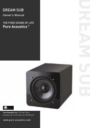 DREAM SUB - Pure Acoustics, Inc.