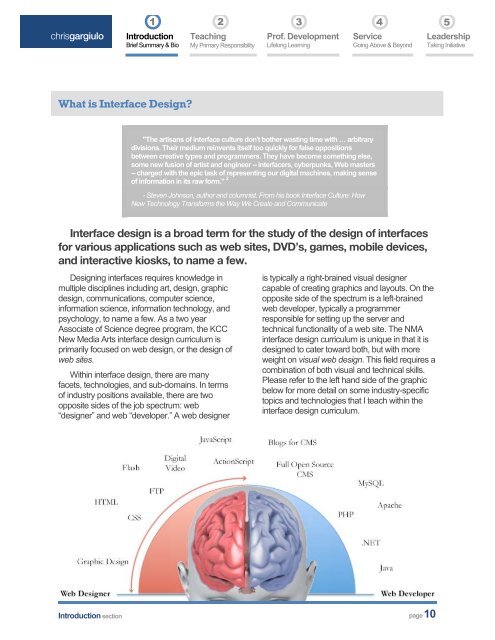 Tenure & Promotion Digital Document (.pdf) - KCC New Media Arts