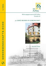 genossenschafts-echo - Wohnungsgenossenschaft Aufbau Dresden ...