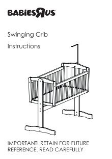 toys r us swinging crib