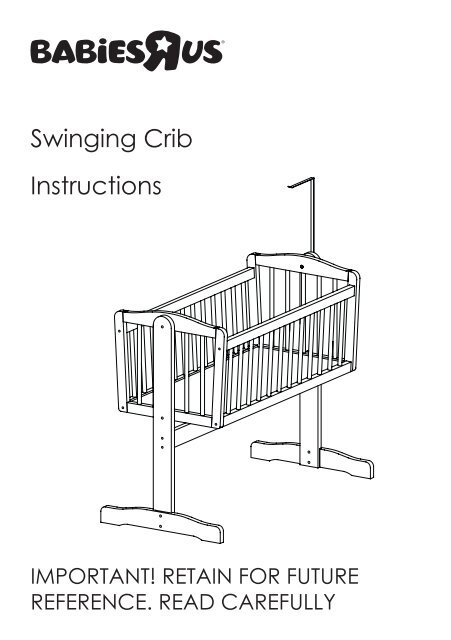 Swinging Crib Instructions - Toys R Us