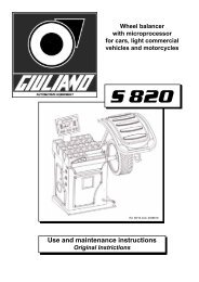 Use and maintenance instructions - Autec-VLT Automotive Equipment