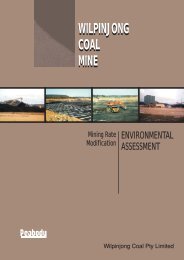 wilpinjong coal mine wilpinjong coal mine - Peabody Energy