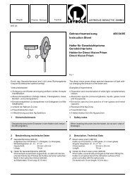 LEYBOLD DIDACTIC GMBH Gebrauchsanweisung 466 04/05 ...