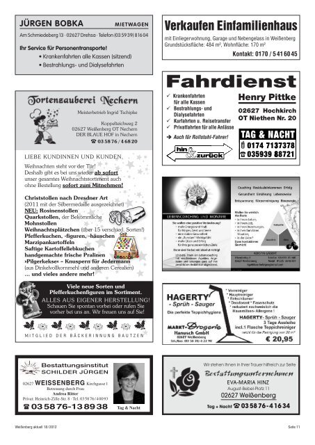 Amtsblatt 18/2012 - Stadt Weißenberg