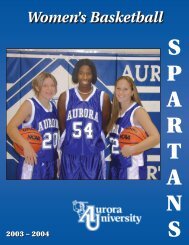 Women's Basketball - Aurora University