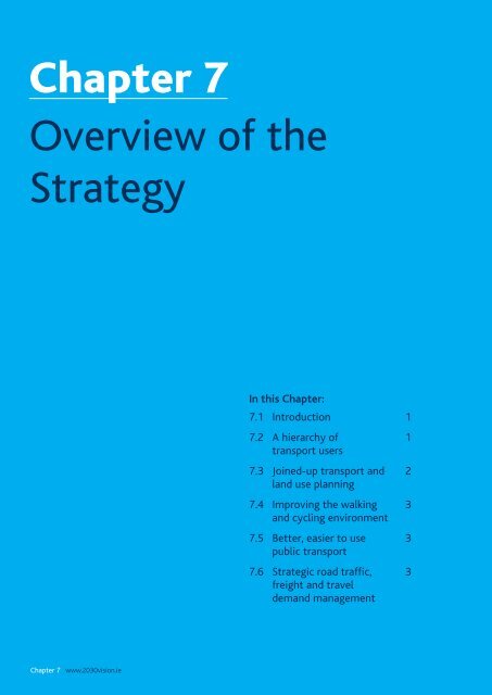 Greater Dublin Area Draft Transport Strategy 2011-2030