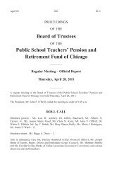 Thursday, April 28, 2011 - Public School Teachers' Pension and ...