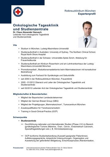 Onkologische Tagesklinik und Studienzentrale - Rotkreuzklinikum ...