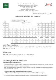 SÃ©rie EspectroquÃ­mica - Departamento de QuÃ­mica da UFMG