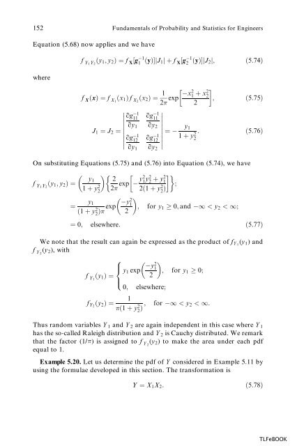 Fundamentals of Probability and Statistics for Engineers