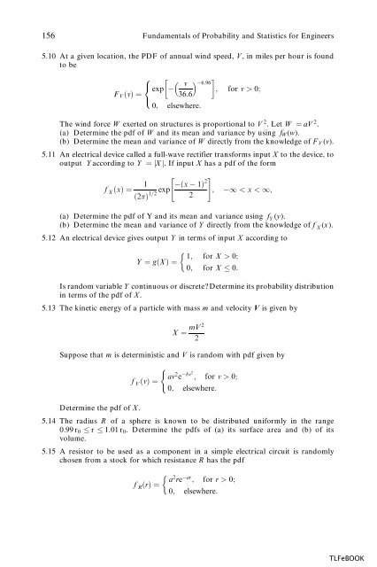 Fundamentals of Probability and Statistics for Engineers