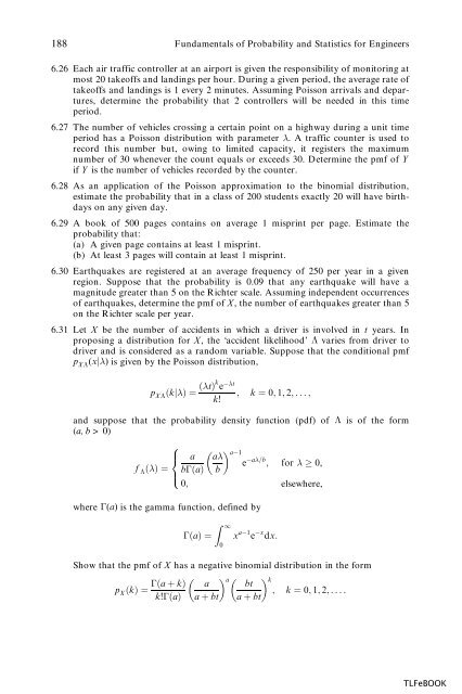 Fundamentals of Probability and Statistics for Engineers