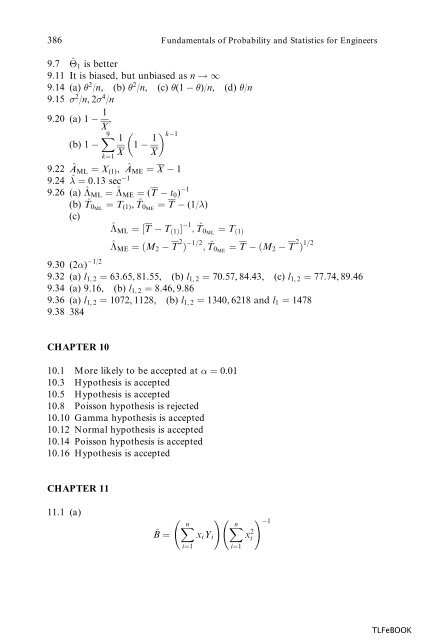 Fundamentals of Probability and Statistics for Engineers