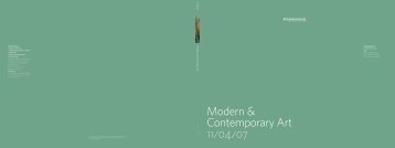Modern & Contemporary Art 11/04/07 - Freeman's Auctioneers