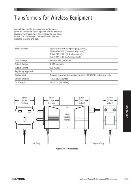 HomeWorks Technical Reference Guide International Edition - Lutron