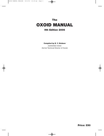 OXOID MANUAL PRELIMS