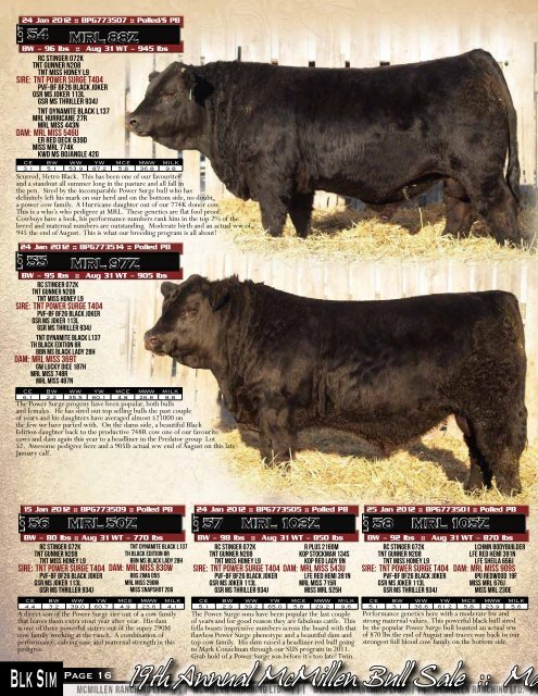 Sale :: March 2, 2013 - Bouchard Livestock International