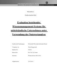 Ergebnisse und Empfehlung der Master-Thesis