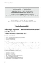 Economie et gestion - Site auxiliaire de l'IUFM de l'acadÃ©mie de ...