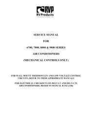 service manual for 6700, 7000, 8000 & 9000 series air conditioners