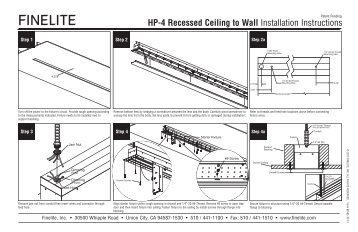 Spackle Flange - Ceiling to Wall - Finelite