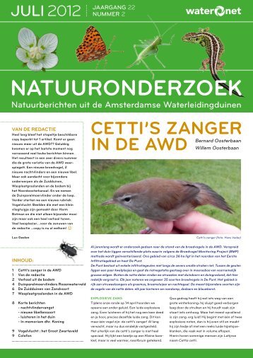 Natuuronderzoek 2012 02 - Waternet