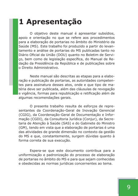 elaboraÃ§Ã£o de portarias no MinistÃ©rio da SaÃºde - Bibliotecadigital ...