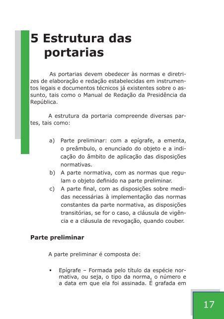 elaboraÃ§Ã£o de portarias no MinistÃ©rio da SaÃºde - Bibliotecadigital ...