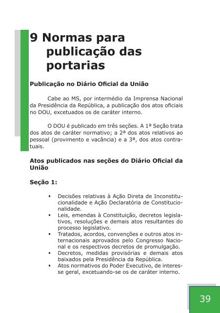 elaboraÃ§Ã£o de portarias no MinistÃ©rio da SaÃºde - Bibliotecadigital ...