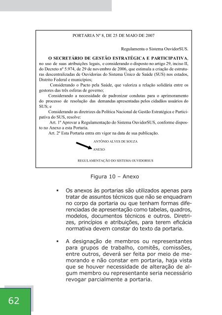 elaboraÃ§Ã£o de portarias no MinistÃ©rio da SaÃºde - Bibliotecadigital ...