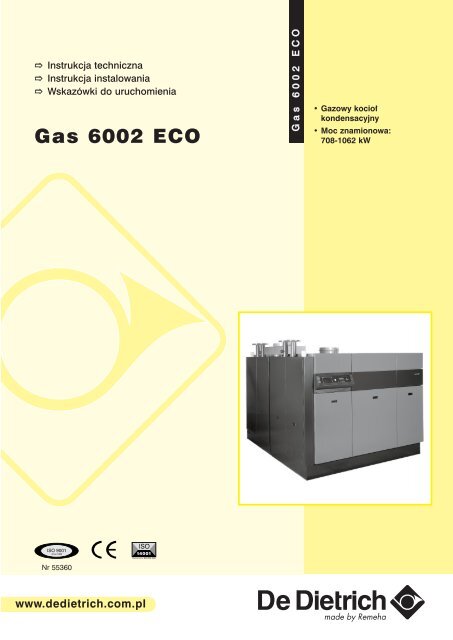 Instrukcja Techniczna GAS 6002 ECO - De Dietrich