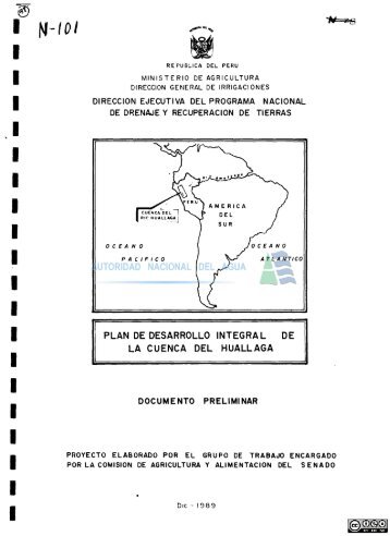 plan de desarrollo integral la cuenca del huallaga de - Autoridad ...