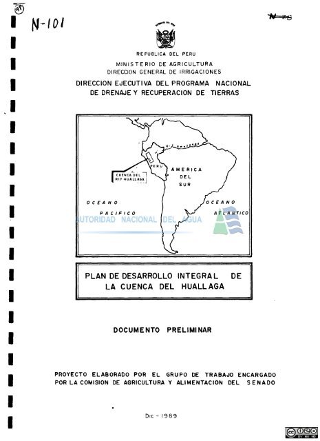 plan de desarrollo integral la cuenca del huallaga de - Autoridad ...