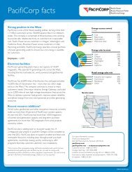 PacifiCorp facts - Rocky Mountain Power
