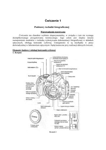 Podstawy techniki fotograficznej - Politechnika Warszawska