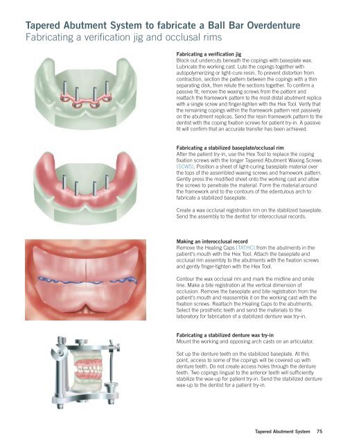 SwissPlus Manual Tapered Abutment System - Zimmer Dental