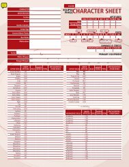 Eclipse Phase Character Sheet