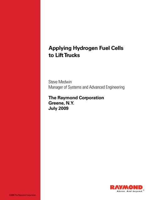 Applying Hydrogen Fuel Cells to Lift Trucks - Raymond Corporation