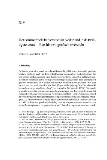 14-VAN DER LUGT.p65 - Nederlandsch Economisch-Historisch ...