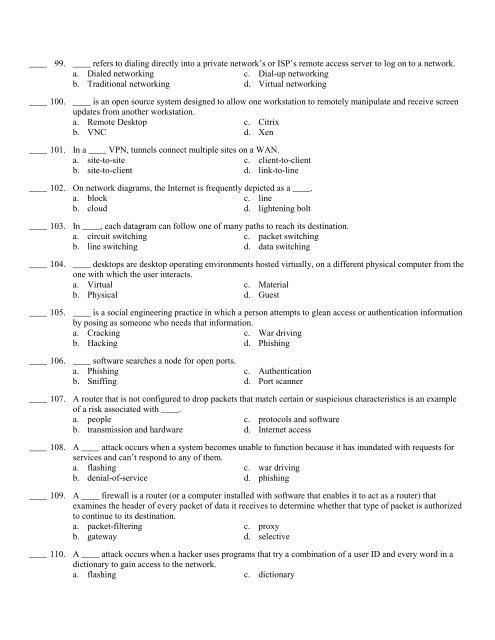 CIS 150 Final Exam Review Sheet Multiple Choice Identify the ...