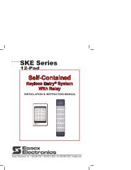 SKE 12 Pad Installation and Operations Manual - Essex Electronics