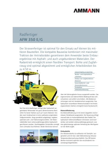 Radfertiger AFW 350 E/G