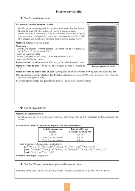 Catalogue descriptif des familles de dÃ©chets radioactifs ... - Andra