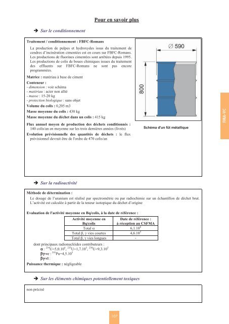 Catalogue descriptif des familles de dÃ©chets radioactifs ... - Andra